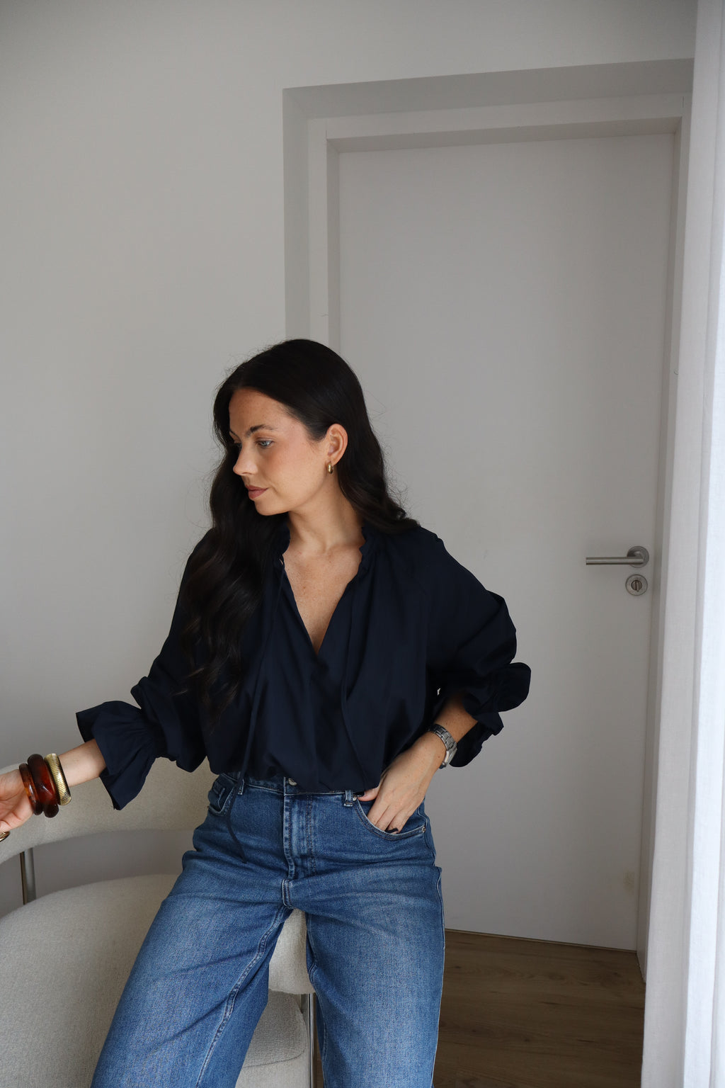 BLOUSE EULALIE MARINE