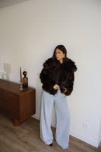 FOURRURE MILA MARRON