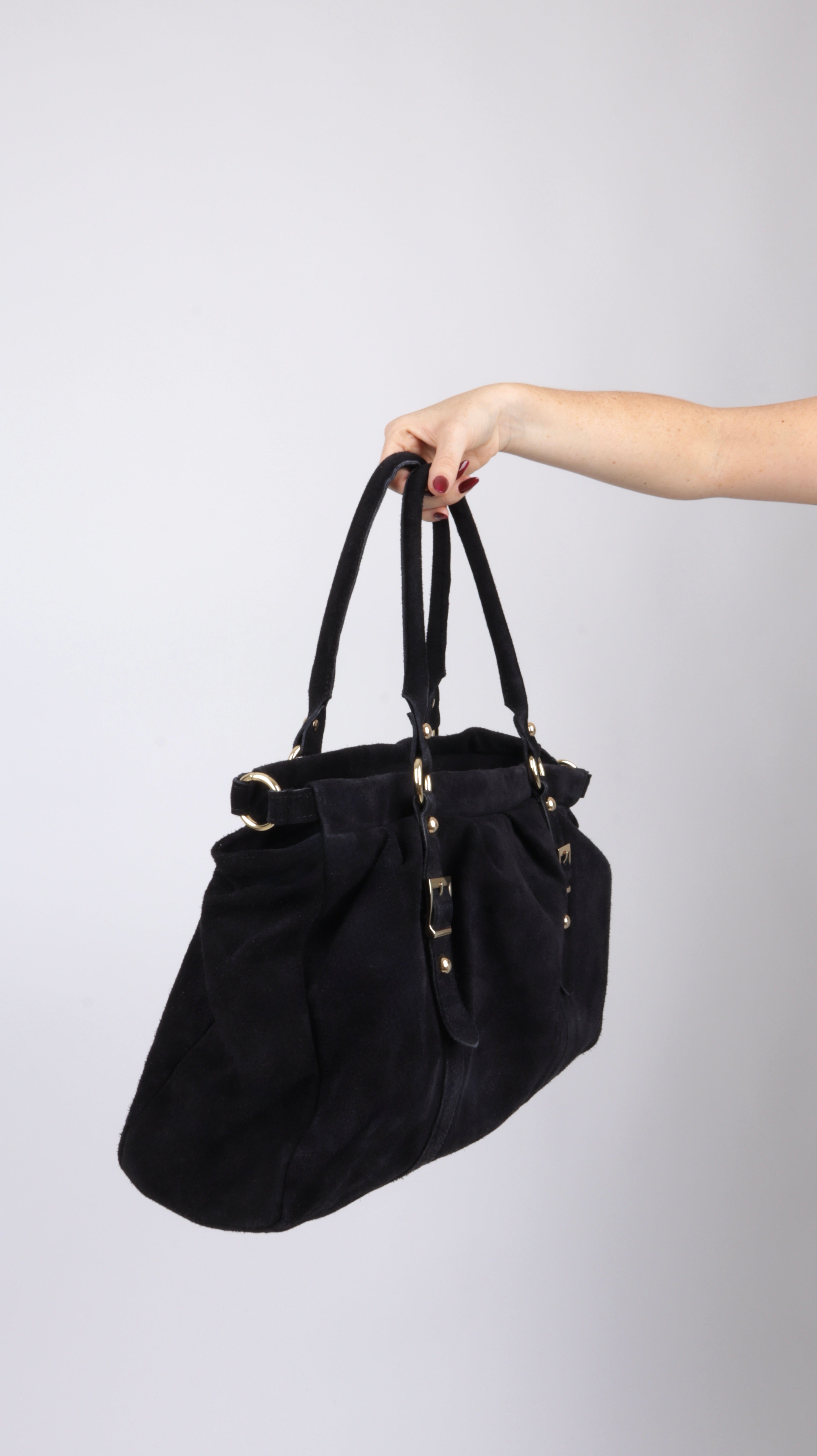 SAC SUEDE LOUNA NOIR