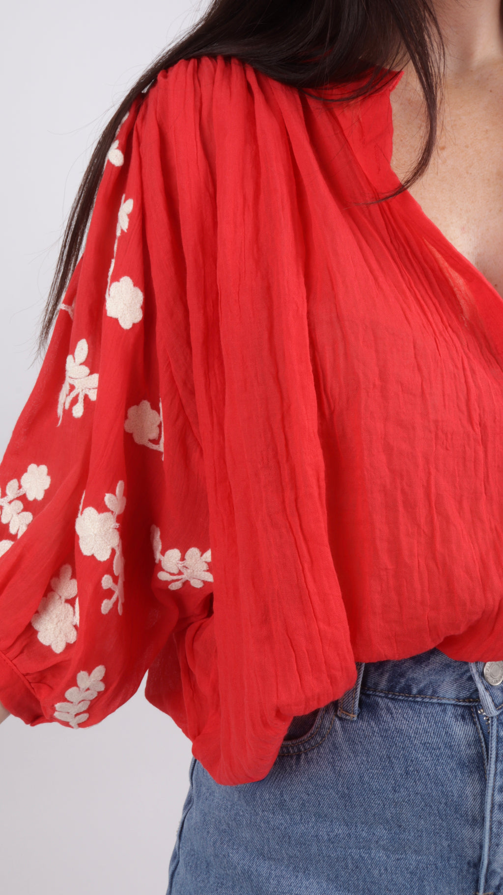 CHEMISE FLEURS TANIA CORAIL