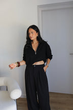 PULL ZIPPÉ GAB NOIR