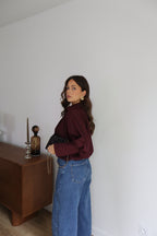 BLOUSE BOULE SARAH BORDEAUX
