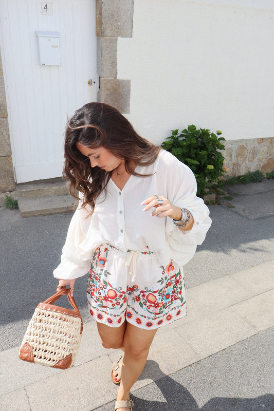 SHORT FLEURI OLYMPE