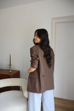 BLAZER MARRON CLAIR BLANDINE