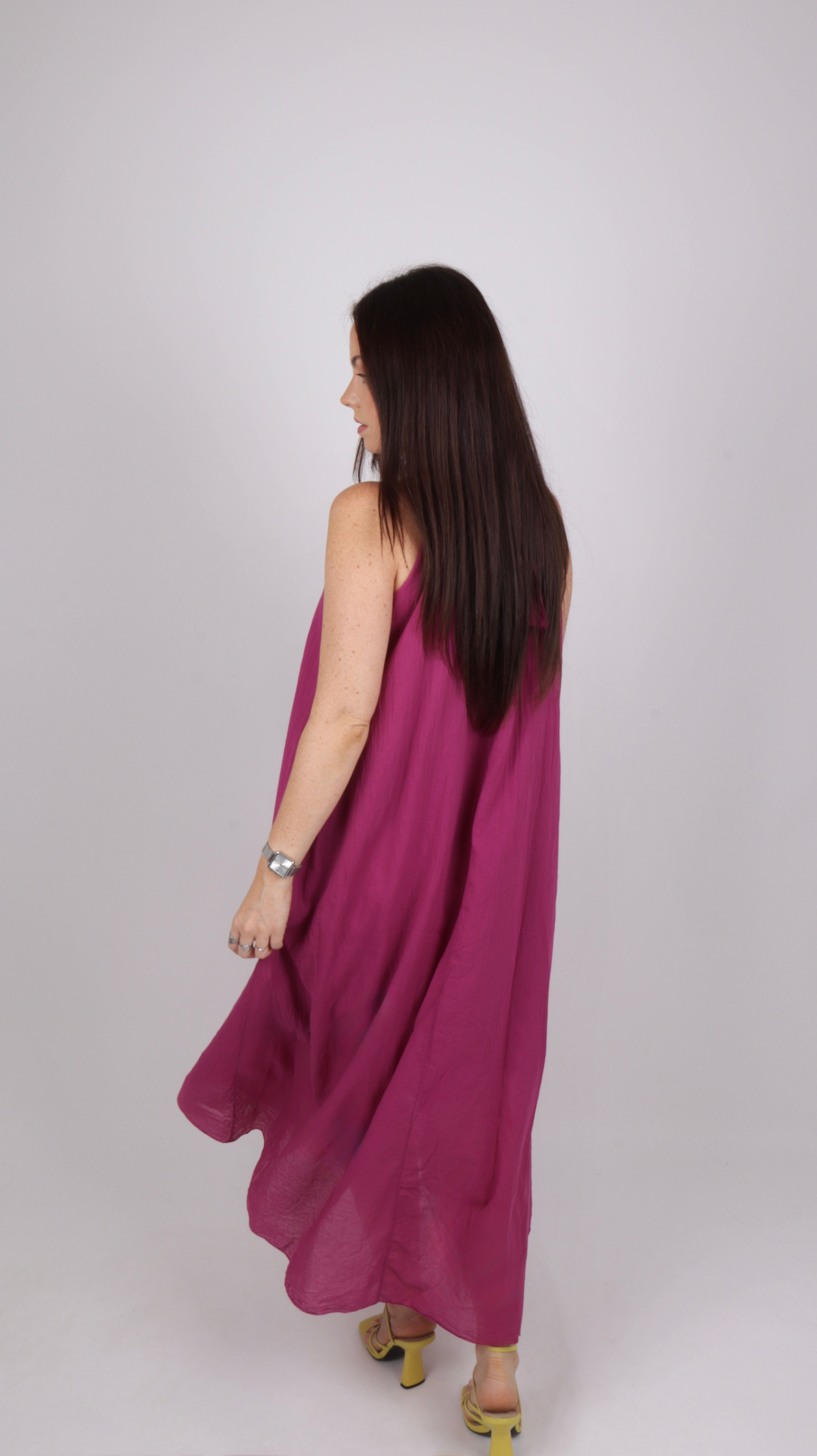 ROBE COL MONTANT LOUISE PRUNE