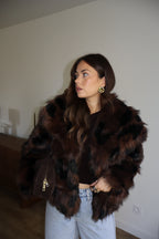 FOURRURE MILA MARRON