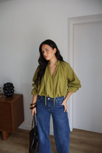 BLOUSE EULALIE OLIVE