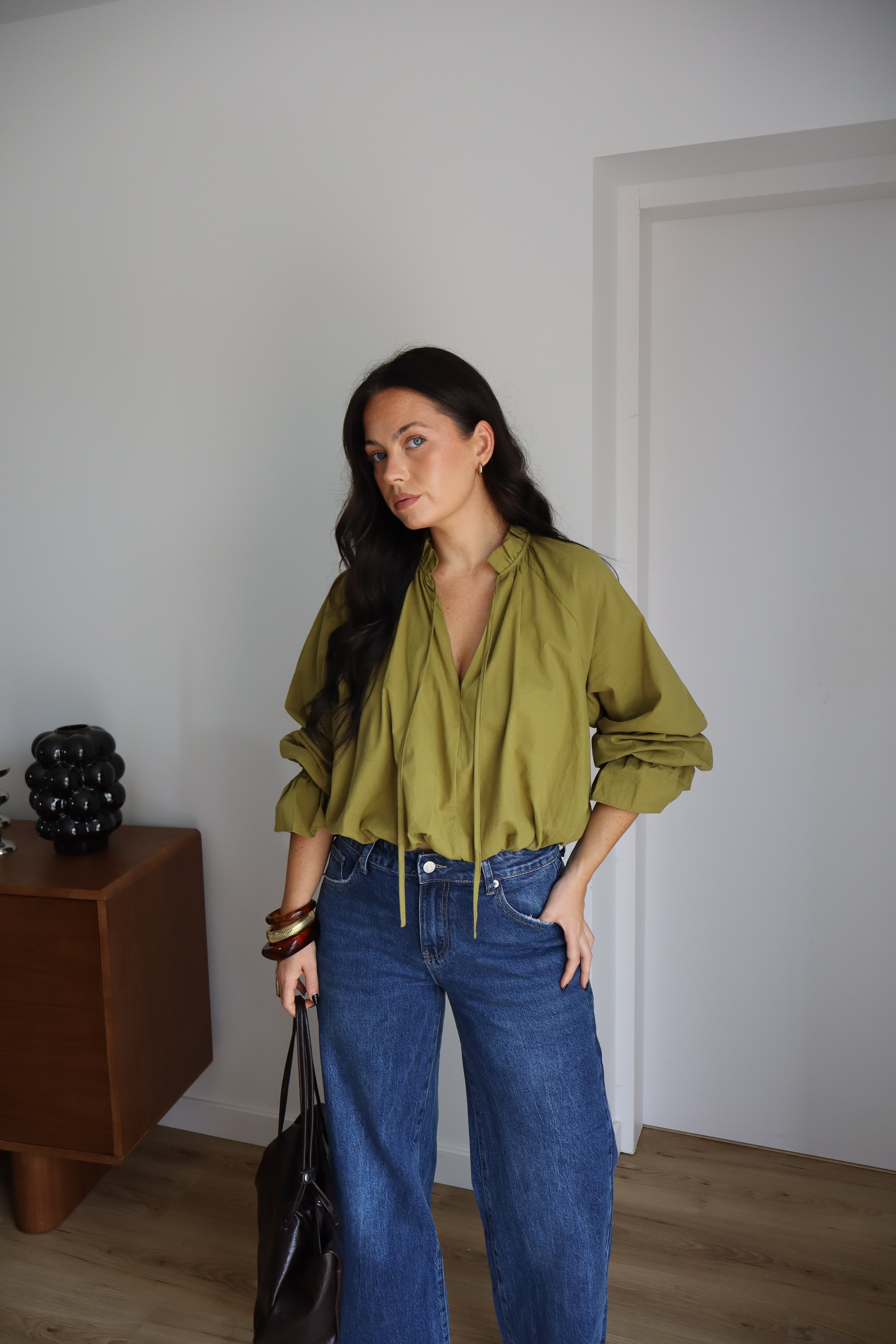BLOUSE EULALIE OLIVE