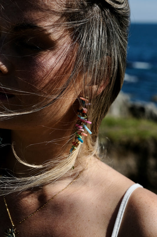 BOUCLES D'OREILLES COLORÉES