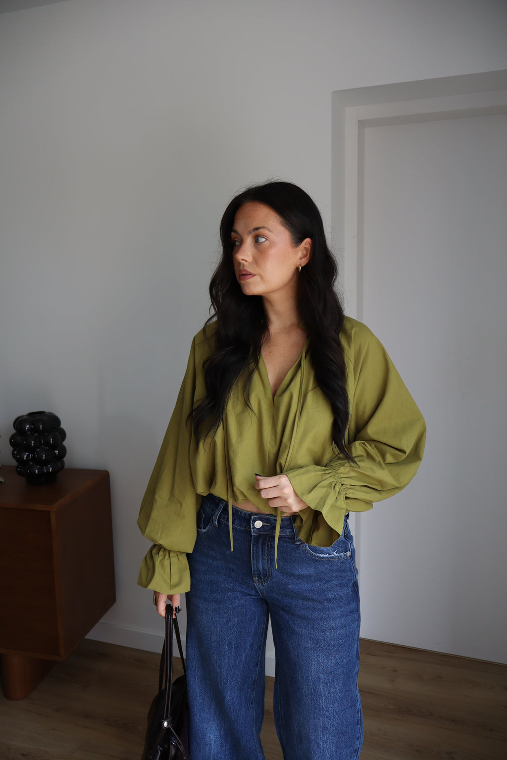 BLOUSE EULALIE OLIVE
