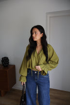 BLOUSE EULALIE OLIVE
