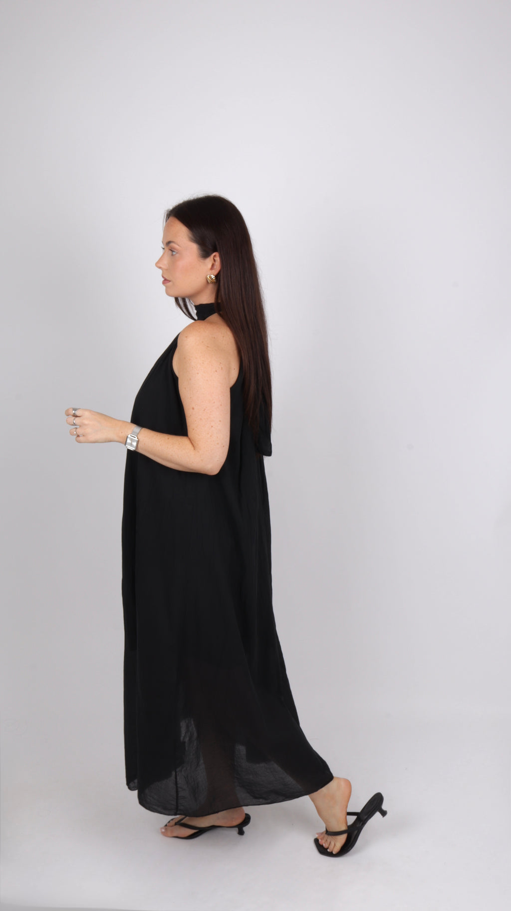 PRÉCOMMANDE - ROBE COL MONTANT LOUISE NOIRE