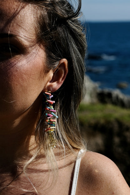 BOUCLES D'OREILLES COLORÉES