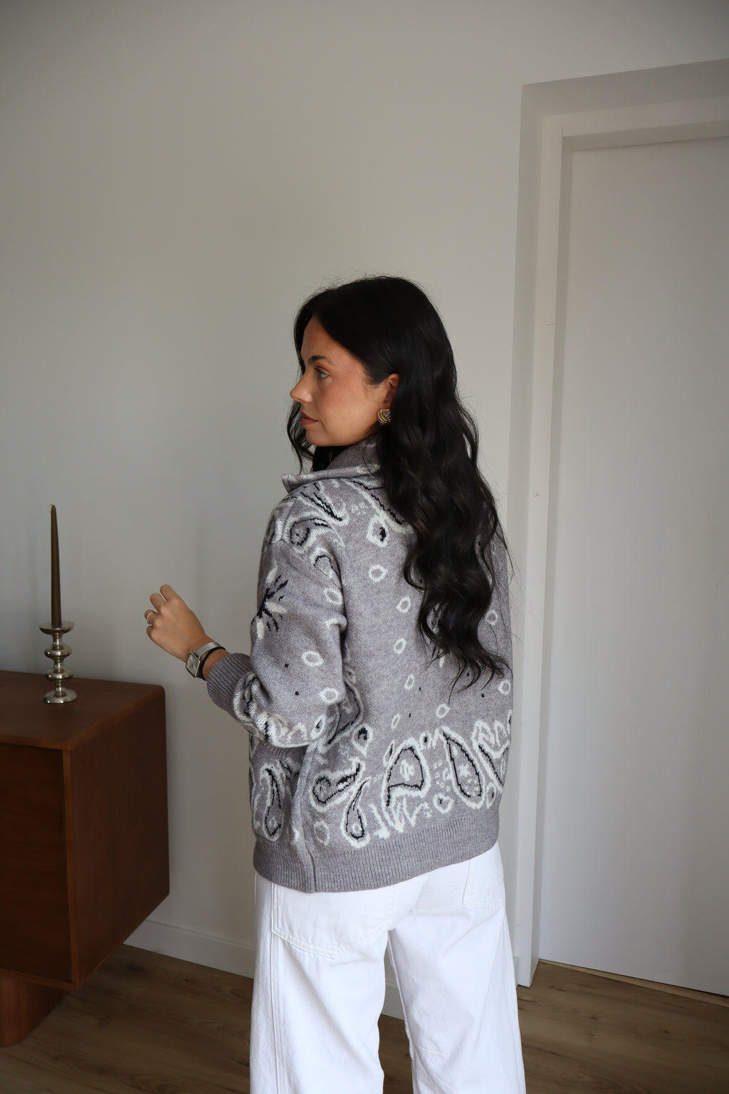 GILET BANDANA GRIS