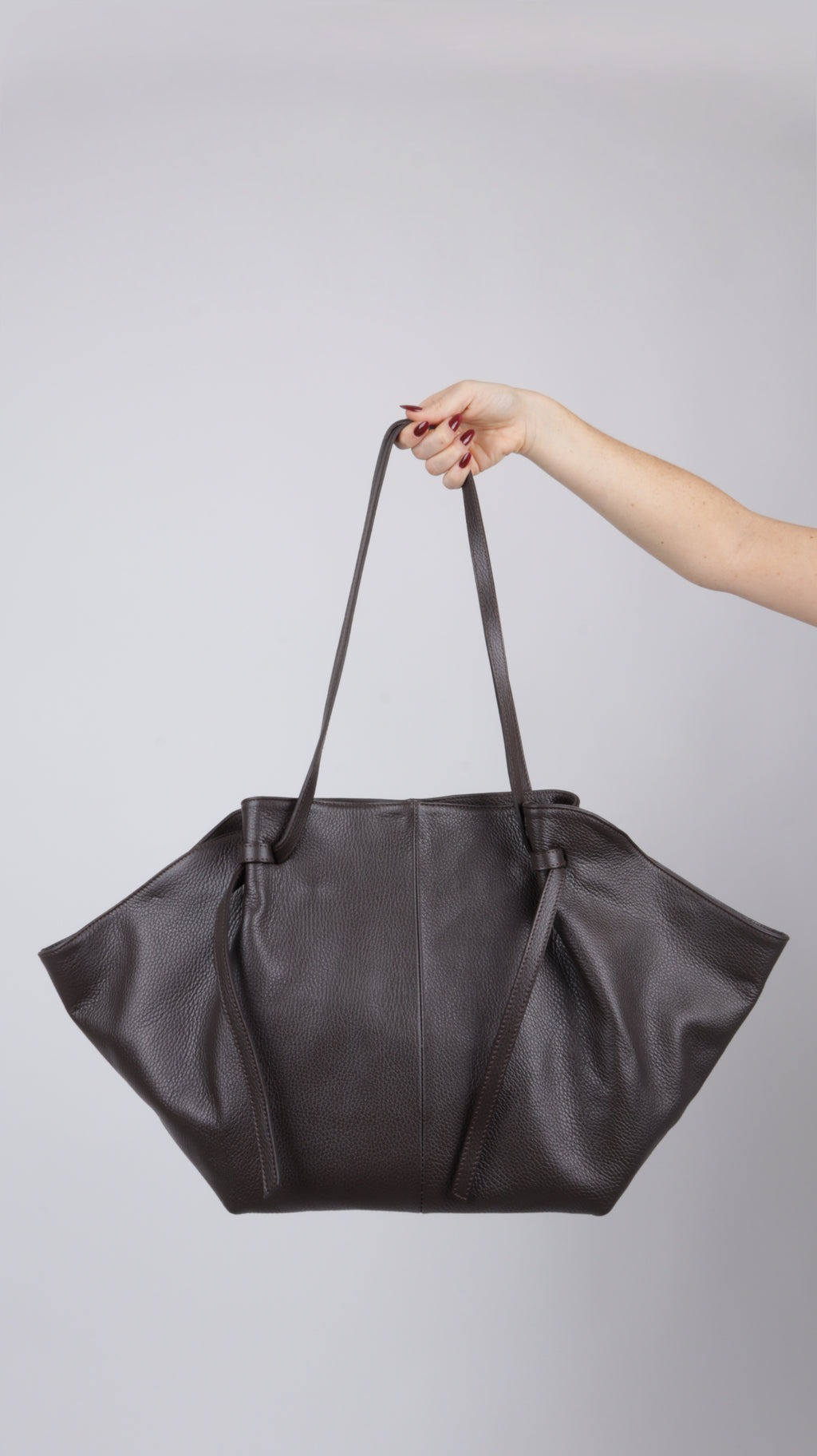 SAC CUIR PAULINE MARRON