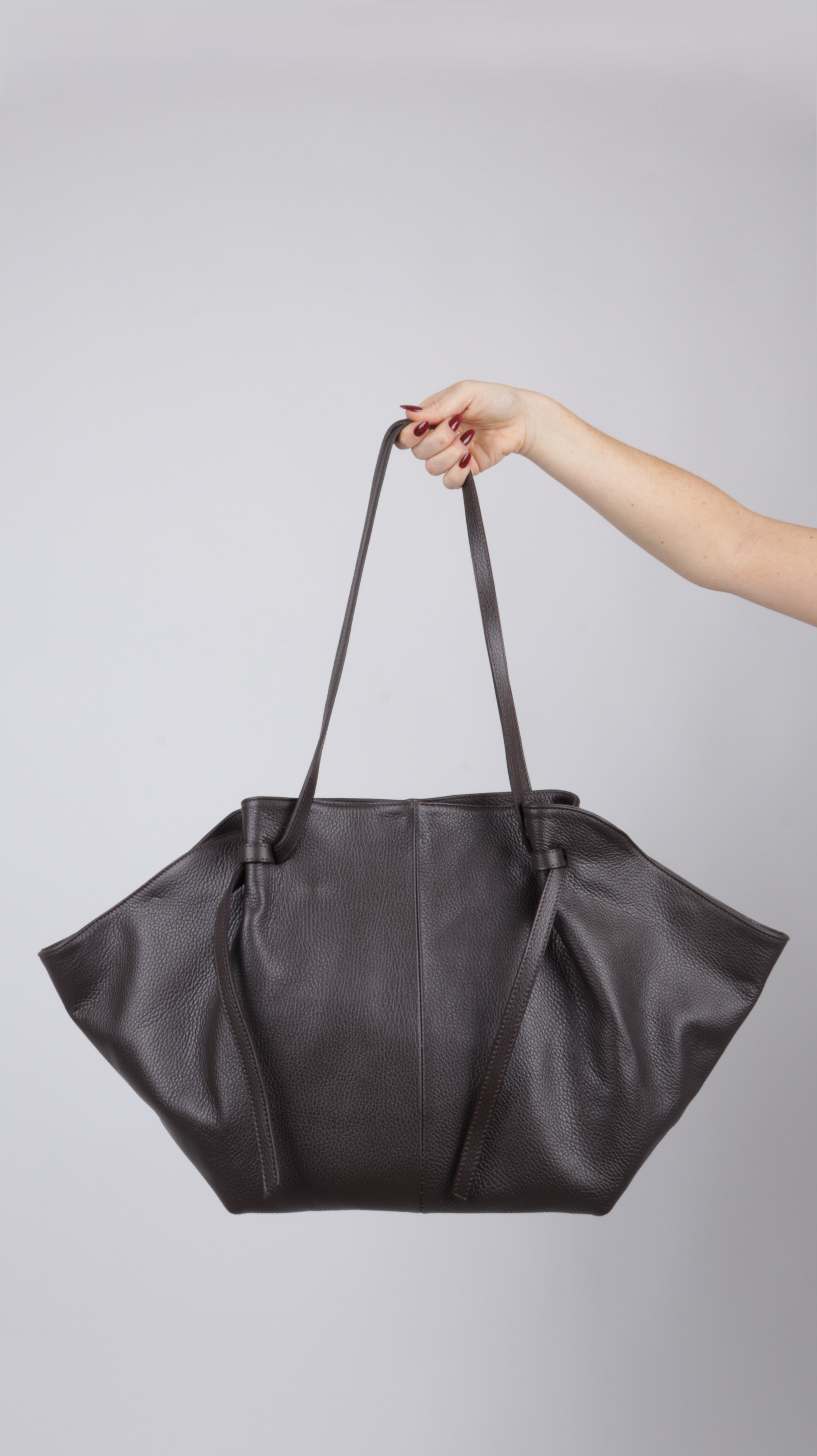 SAC CUIR PAULINE MARRON