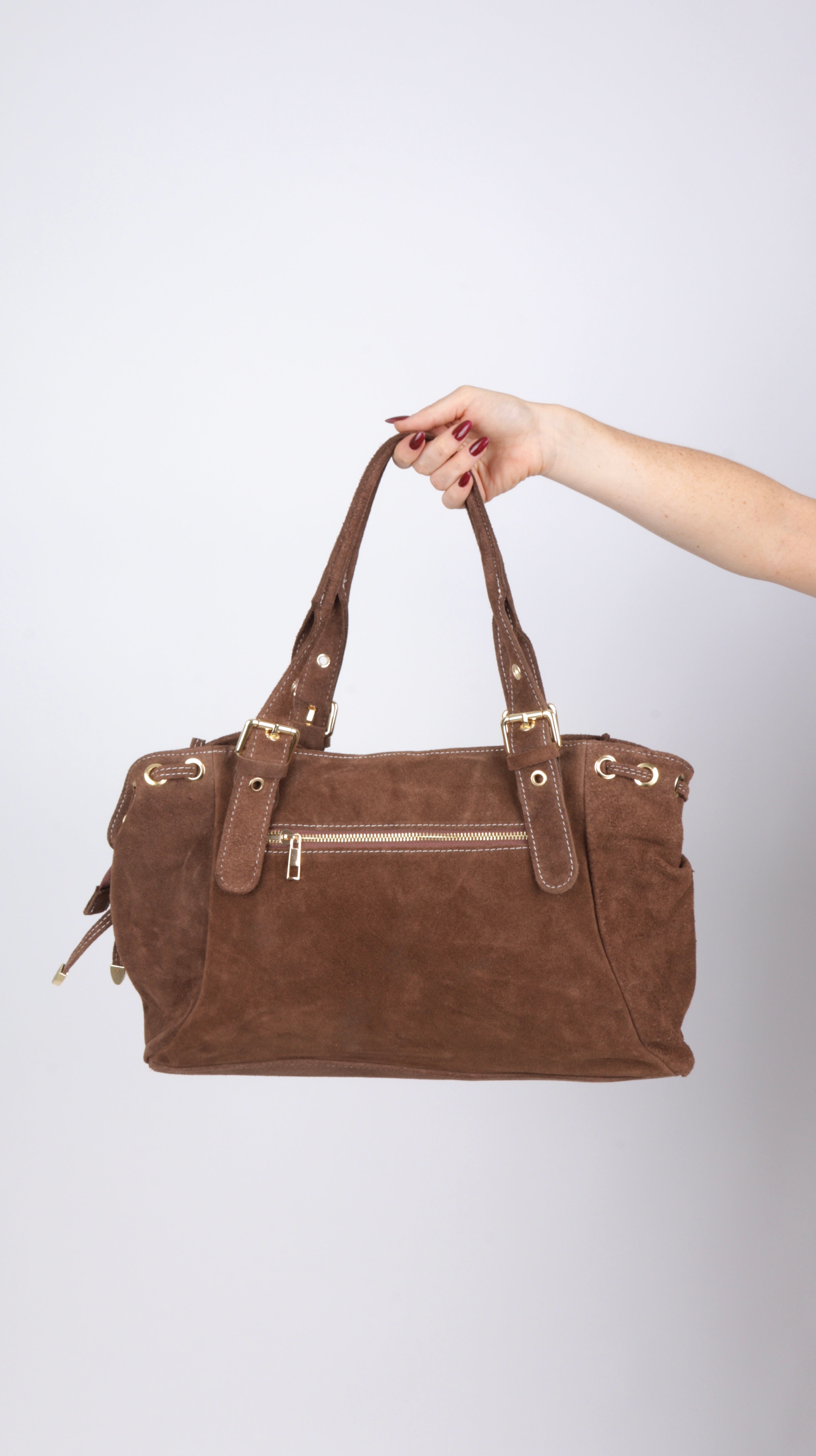 SAC SUEDE LISA COGNAC