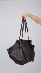 SAC CUIR PAULINE MARRON