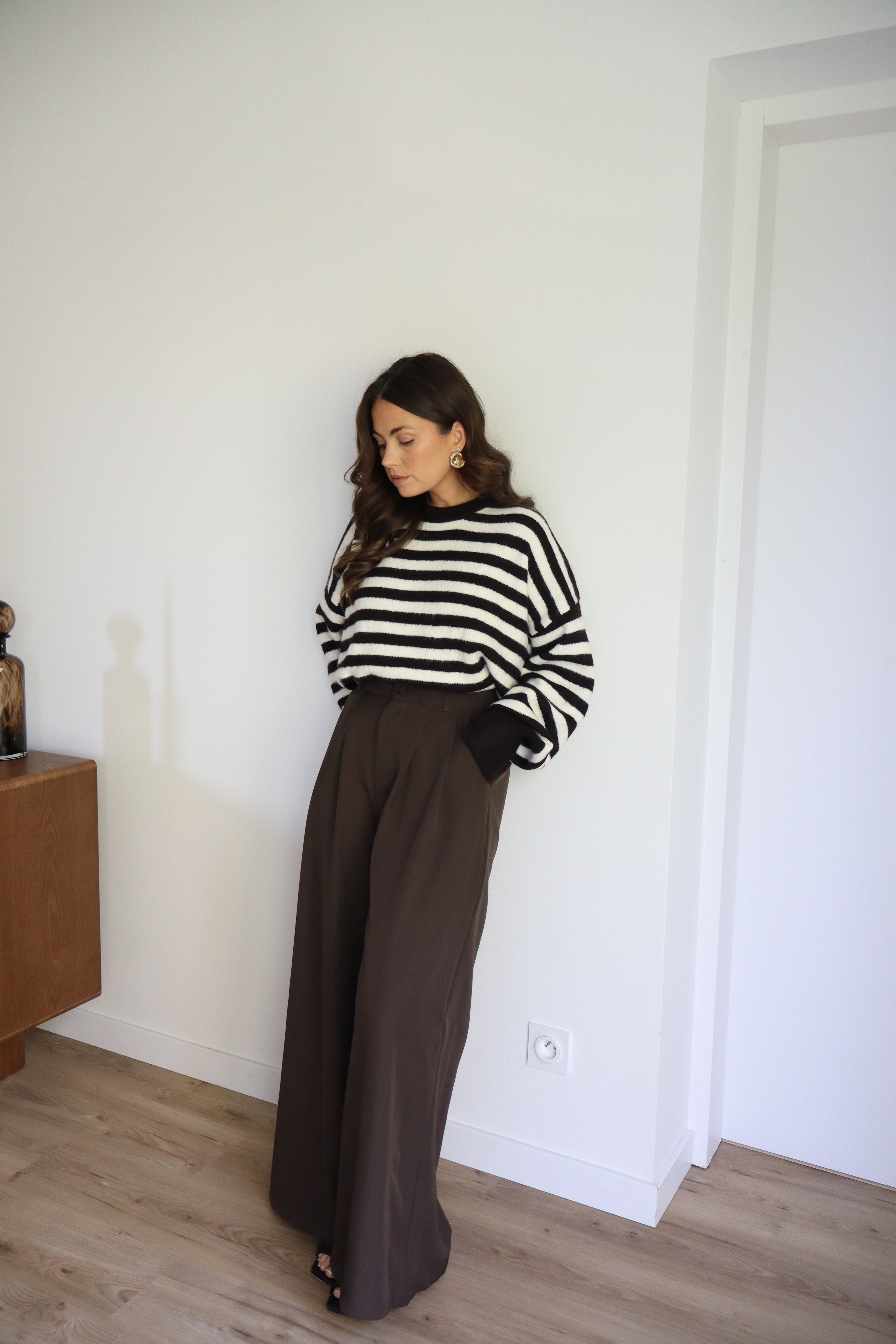 PANTALON MARRON MARJORIE
