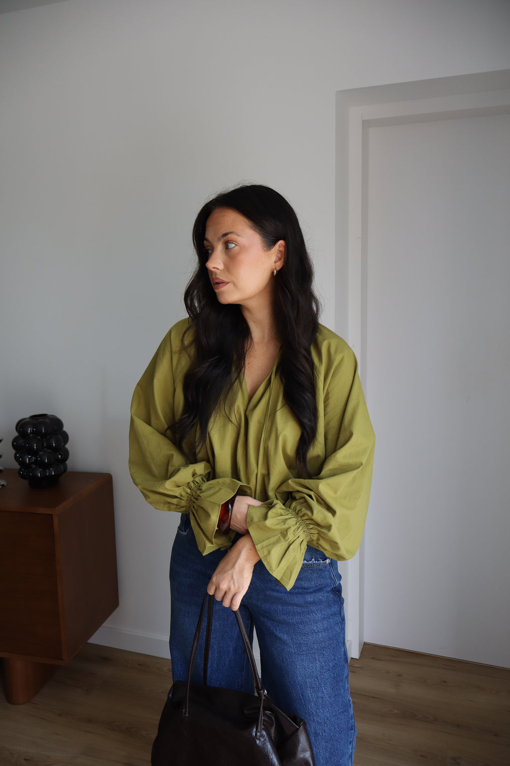 BLOUSE EULALIE OLIVE