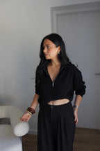 PULL ZIPPÉ GAB NOIR