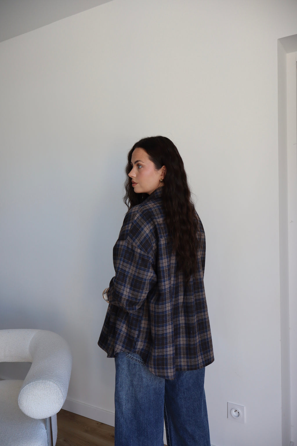 CHEMISE CARREAUX TILIO CHOCO