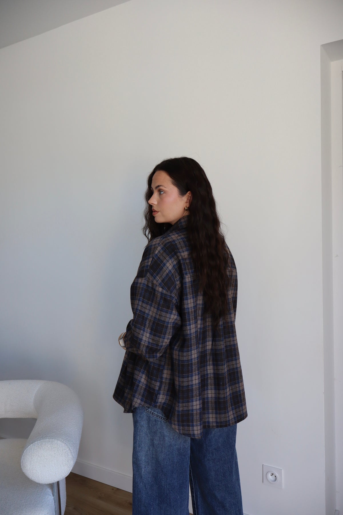 CHEMISE CARREAUX TILIO CHOCO