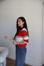PULL POLO SISSY ROUGE