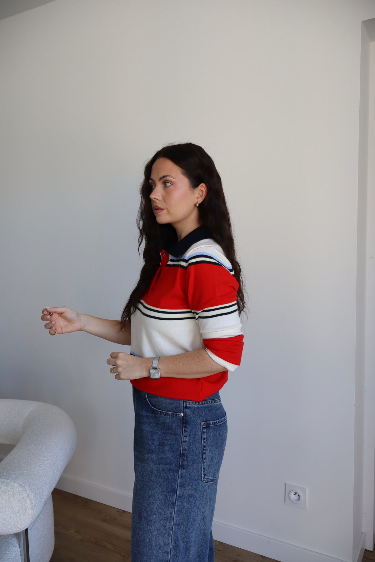 PULL POLO SISSY ROUGE