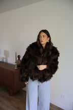 FOURRURE MILA MARRON