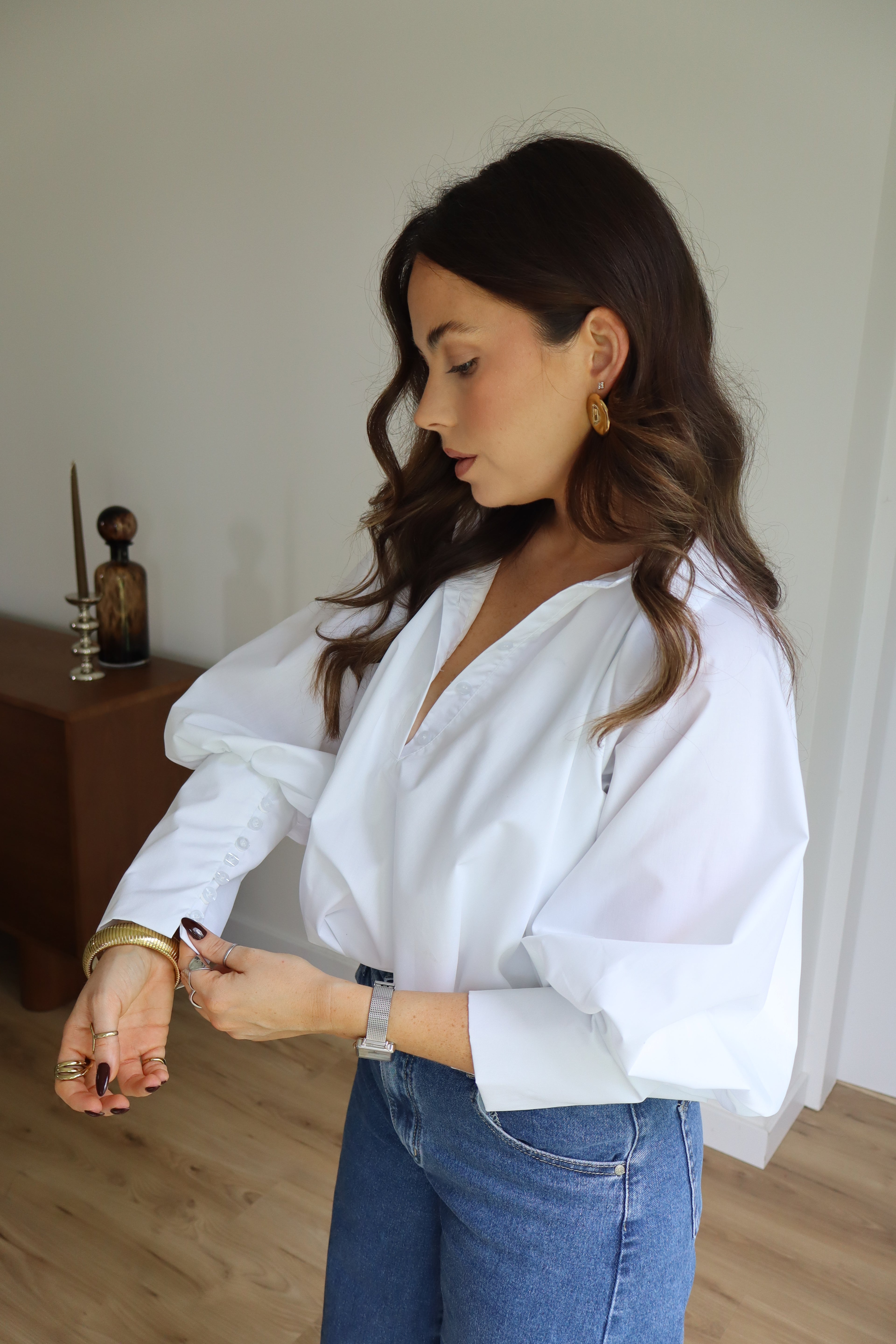 BLOUSE BOULE SARAH BLANCHE