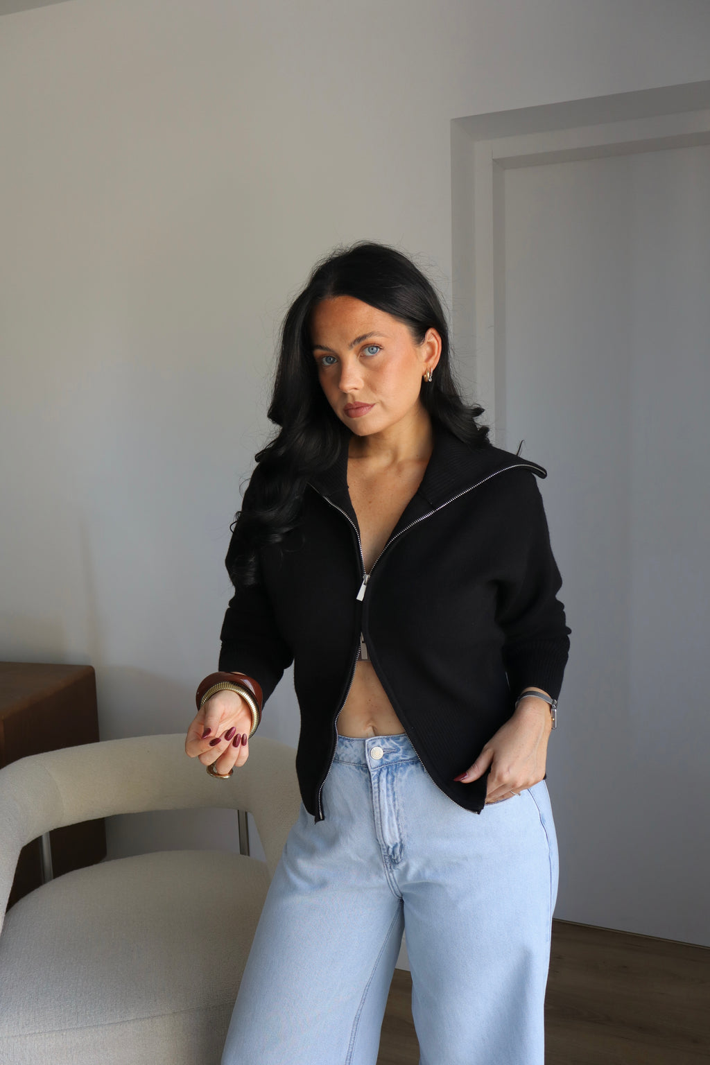 GILET ZIPPÉ SOLEA NOIR