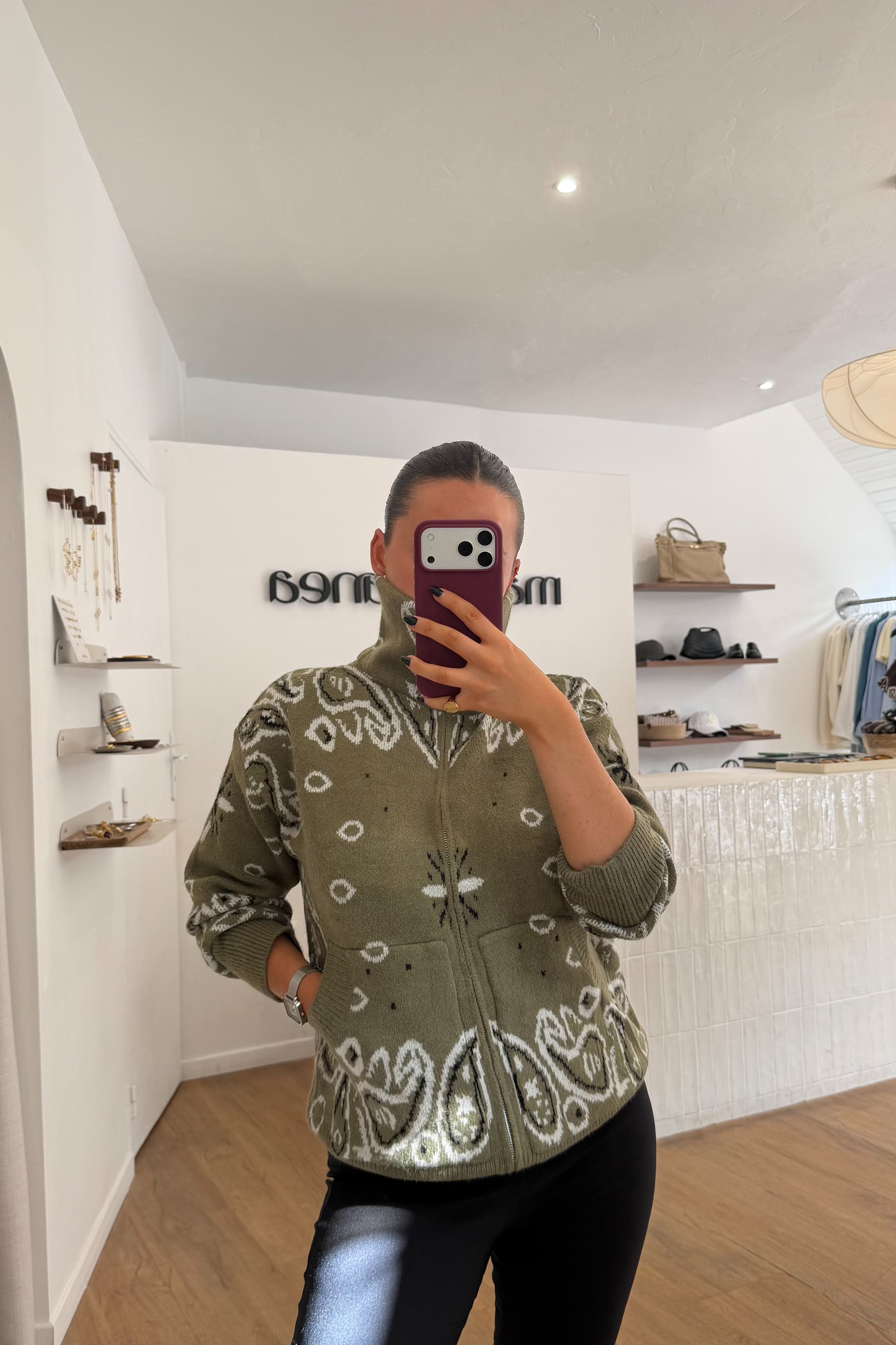 GILET BANDANA KAKI