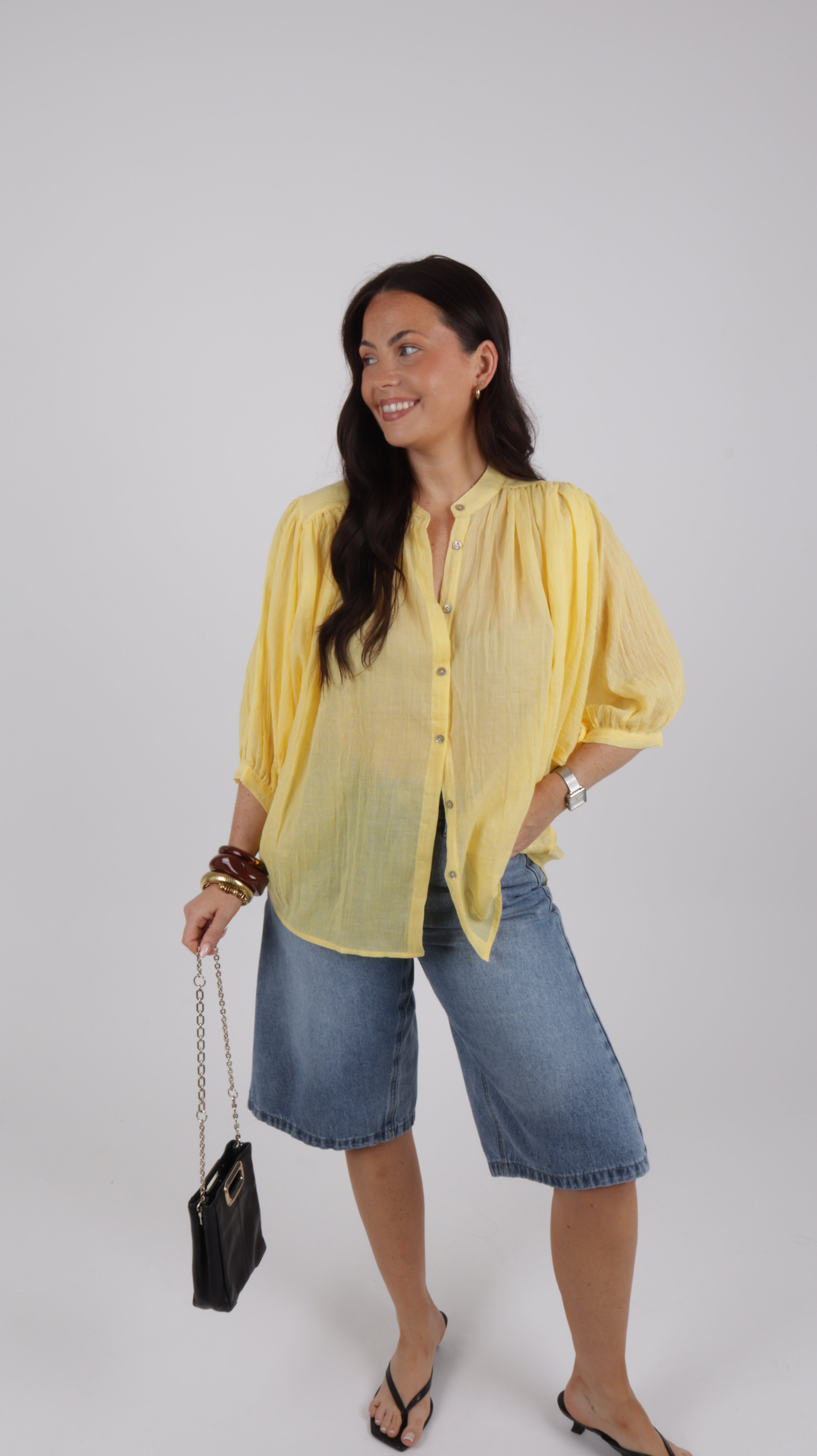 CHEMISE LIA JAUNE