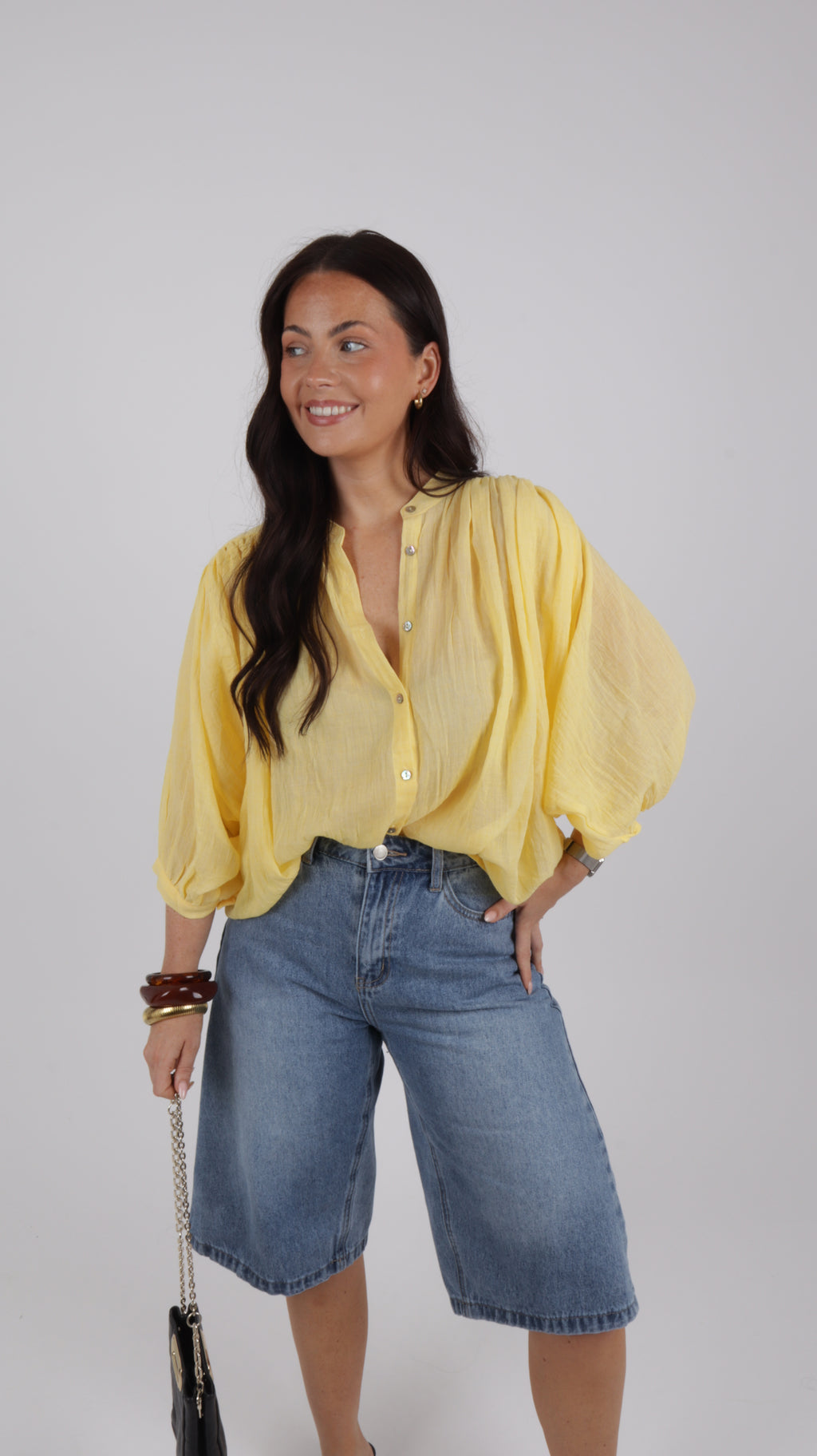 CHEMISE LIA JAUNE