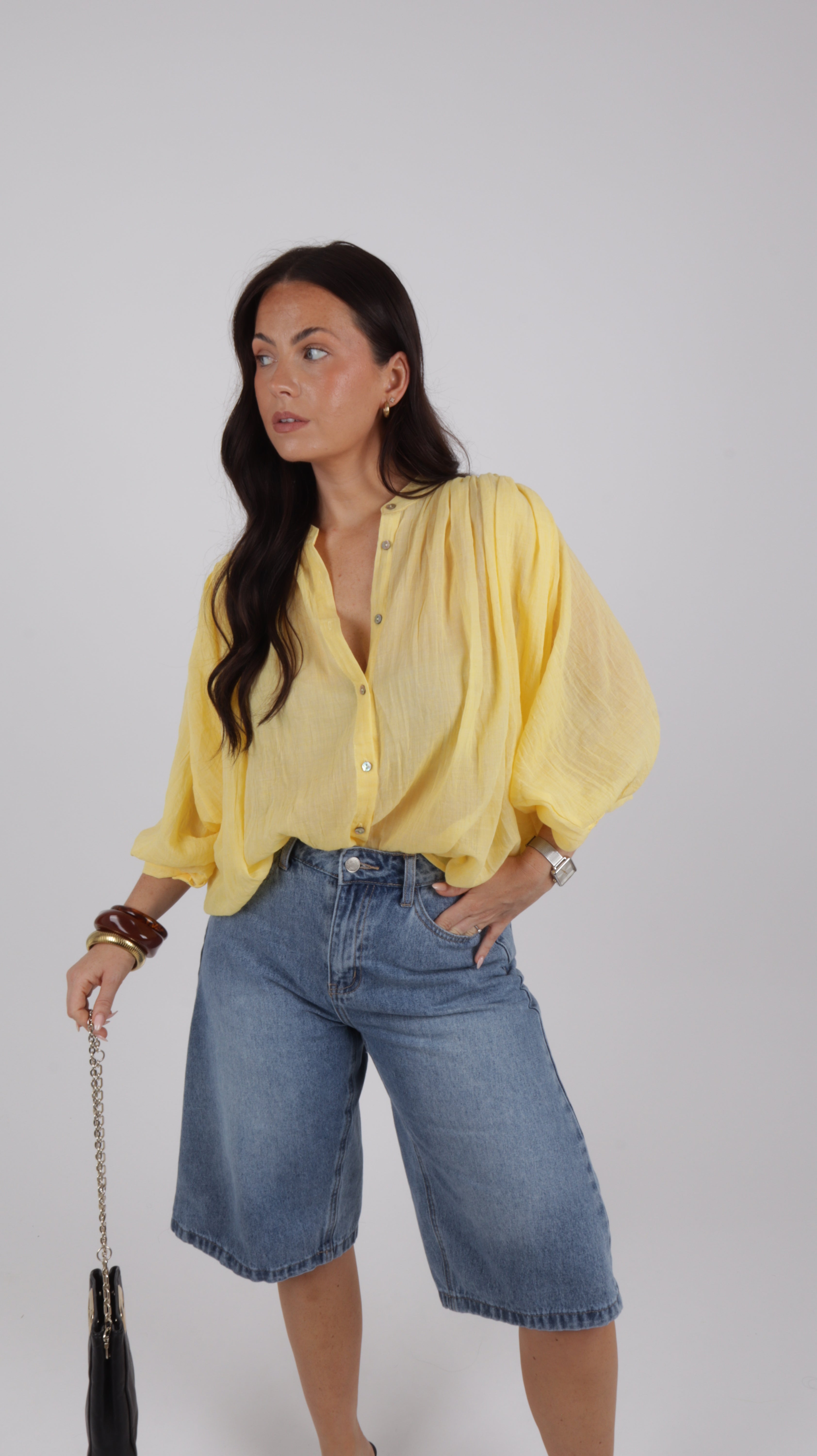 CHEMISE LIA JAUNE