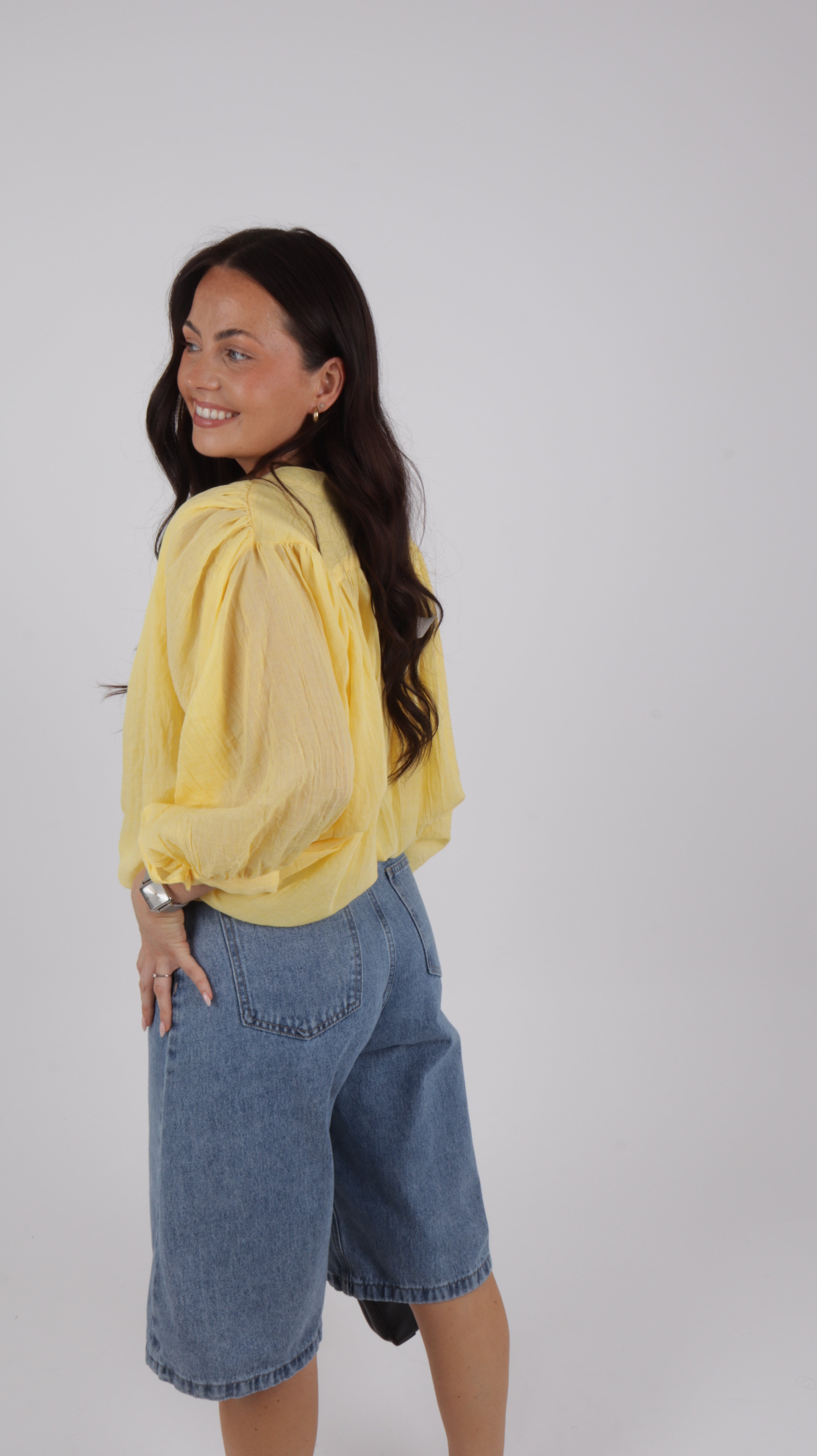 CHEMISE LIA JAUNE