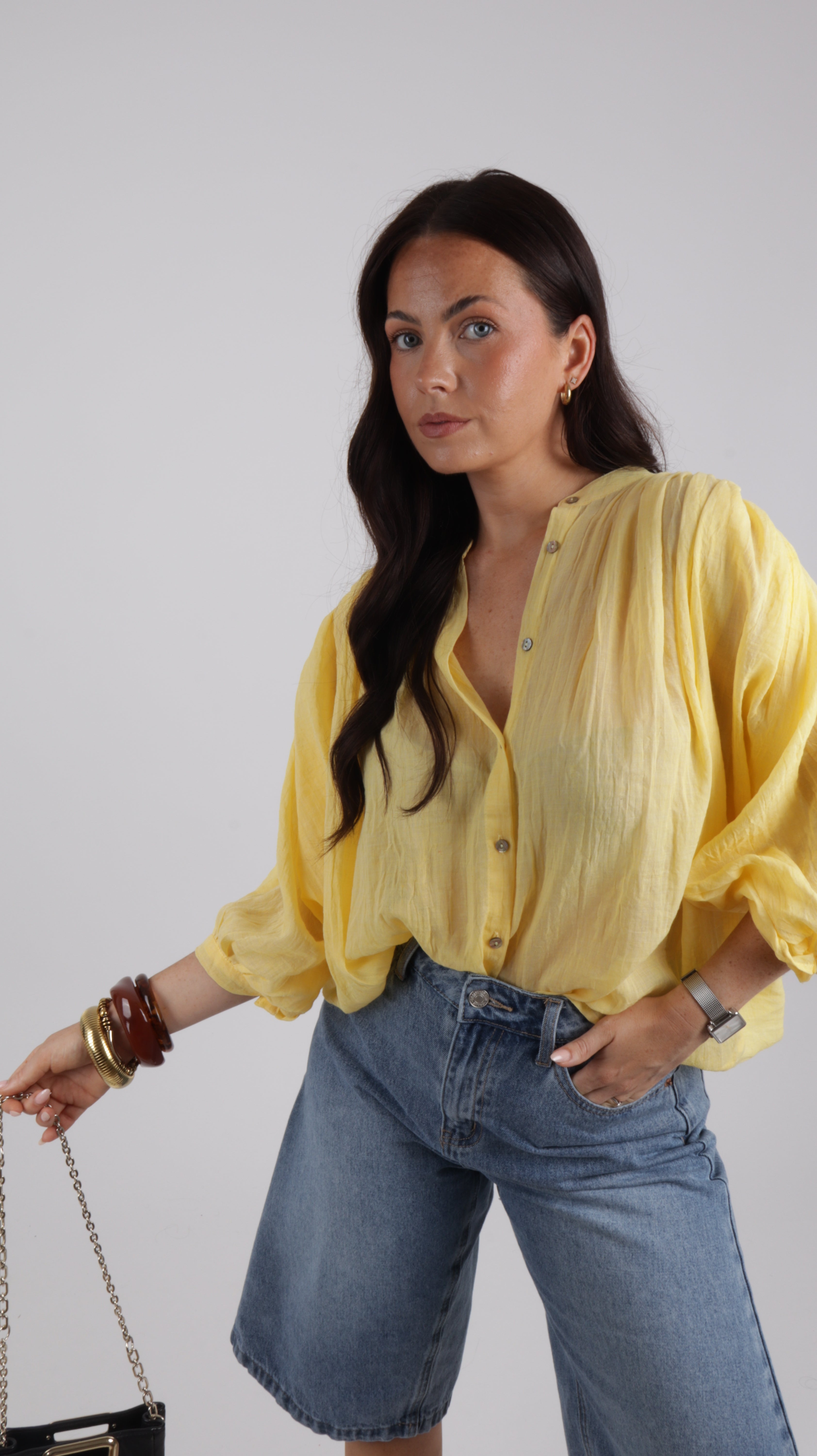 CHEMISE LIA JAUNE