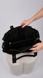 SAC SUEDE LISA NOIR